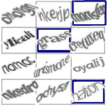 Grid text-based CAPTCHA